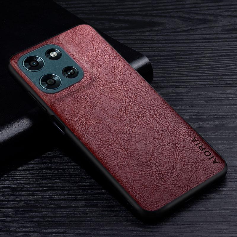 Luxury Leather Case For Moto G Power Stylus Play 2026 2025 2024 4G 5G Business Style Retro Litchi Pattern Back Cover