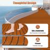 106"*35" Yacht RV Boat Flooring Decking Sheet Pad EVA Foam Faux Teak Marine Mat Decking Flooring Sheet Carpet Pad 6mm