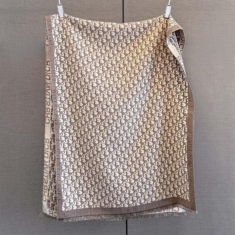 

Autumn and winter imitation cashmere full of letters jacquard scarf women s autumn thickened warm scarf with multi-functional shawl 180*65cm