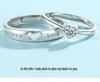 S925 Silver Couple Rings for Men & Women: Japanese & Korean Style Love Heart Matching Rings, Perfect for Proposals and Romantic Gifts.