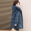 Women's Middle-aged and Long Middle-aged People's Plus Size Mother's Cotton-padded Jacket Winter Coat Cotton-padded Jacket