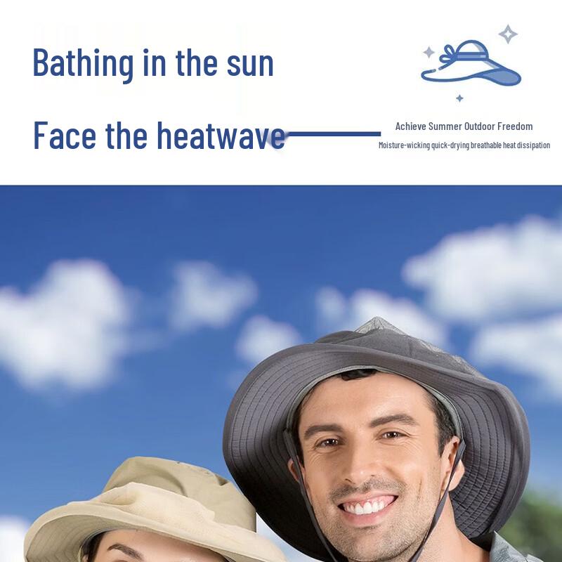 Outdoor Sun Protection Fisherman Hat with Mesh Mask