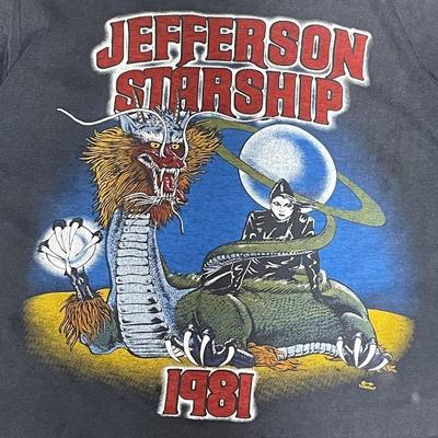 Jefferson Starship Modern Times Tour Koncert Černé Všechny Velikosti Tričko Unisex Tričko