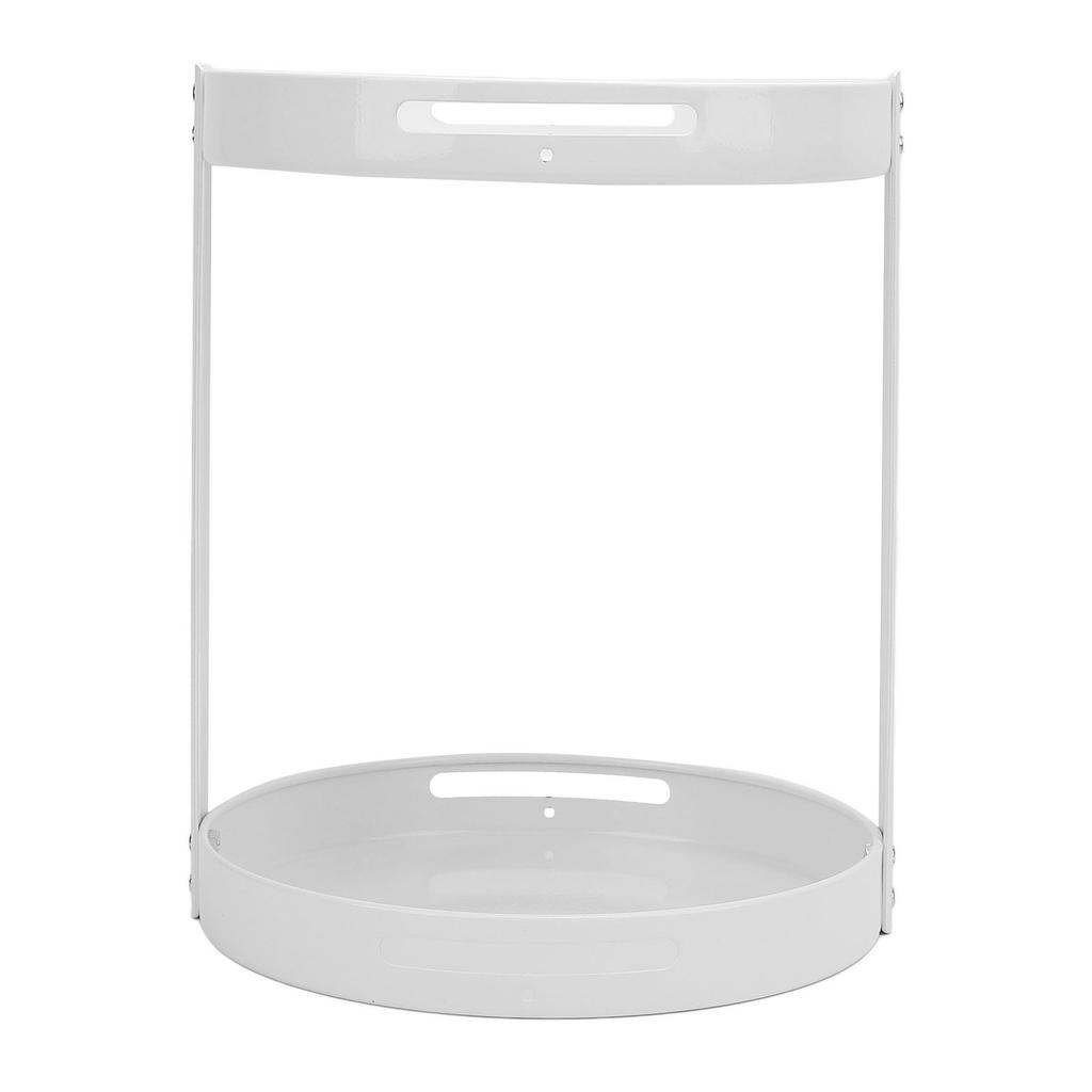 Rotating Spice 2 Tier Carbon Steel Multifunctional Round 360 degrees Turntable Spice Rack for Kitchen Cosmetics