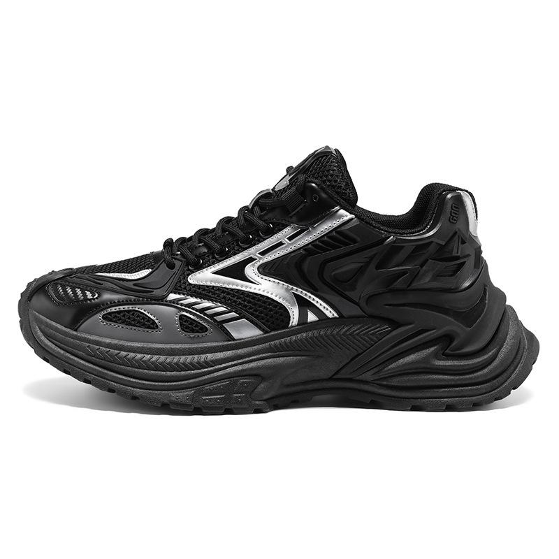 2026 autumn and winter sports shoes mecha mesh breathable casual men's shoes dad shoes Darth Vader sports outdoor shoes