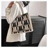 2025 New Large-capacity Bag Women's Fashion Cute Rabbit Cotton and Linen Handheld Shoulder Bag To Work Commuter Tote Bag