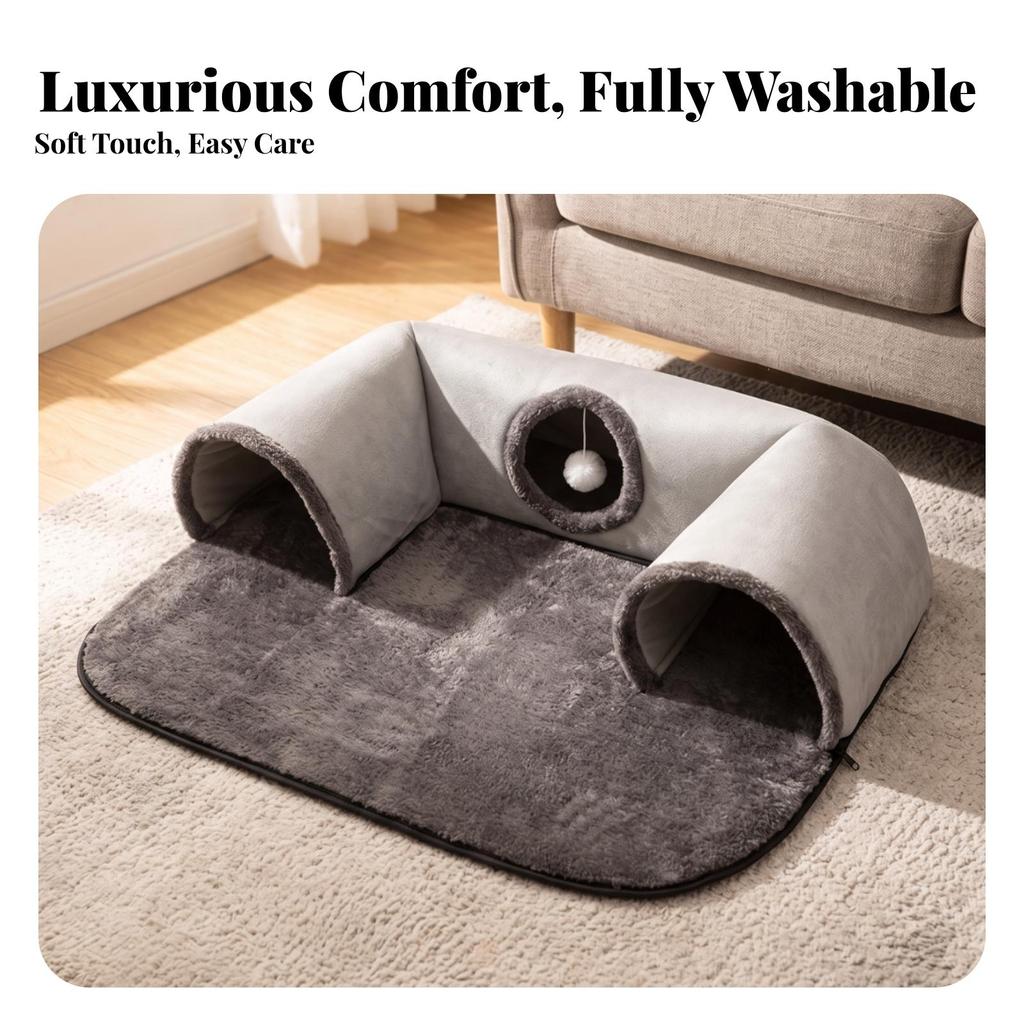Cat Tunnel Bed Easy To Clean Nest Cozy for Kittens