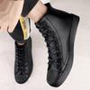 Black Warm Fur Men Boots Fashion Artificial Leather Men Boots Winter Warm Shoes Snow Boots for Men Boats