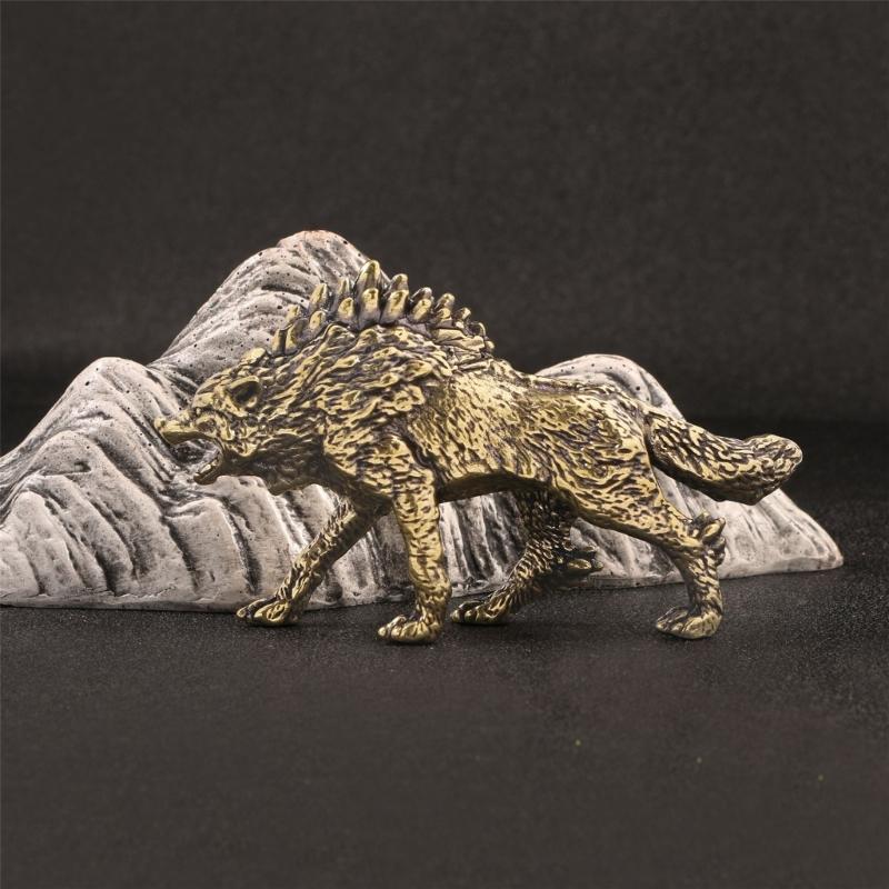Animal Statues Figurines Retro Wolf Statue Figurines Sculptures Tabletop Centerpieces Home Decors Collectibles Figurines