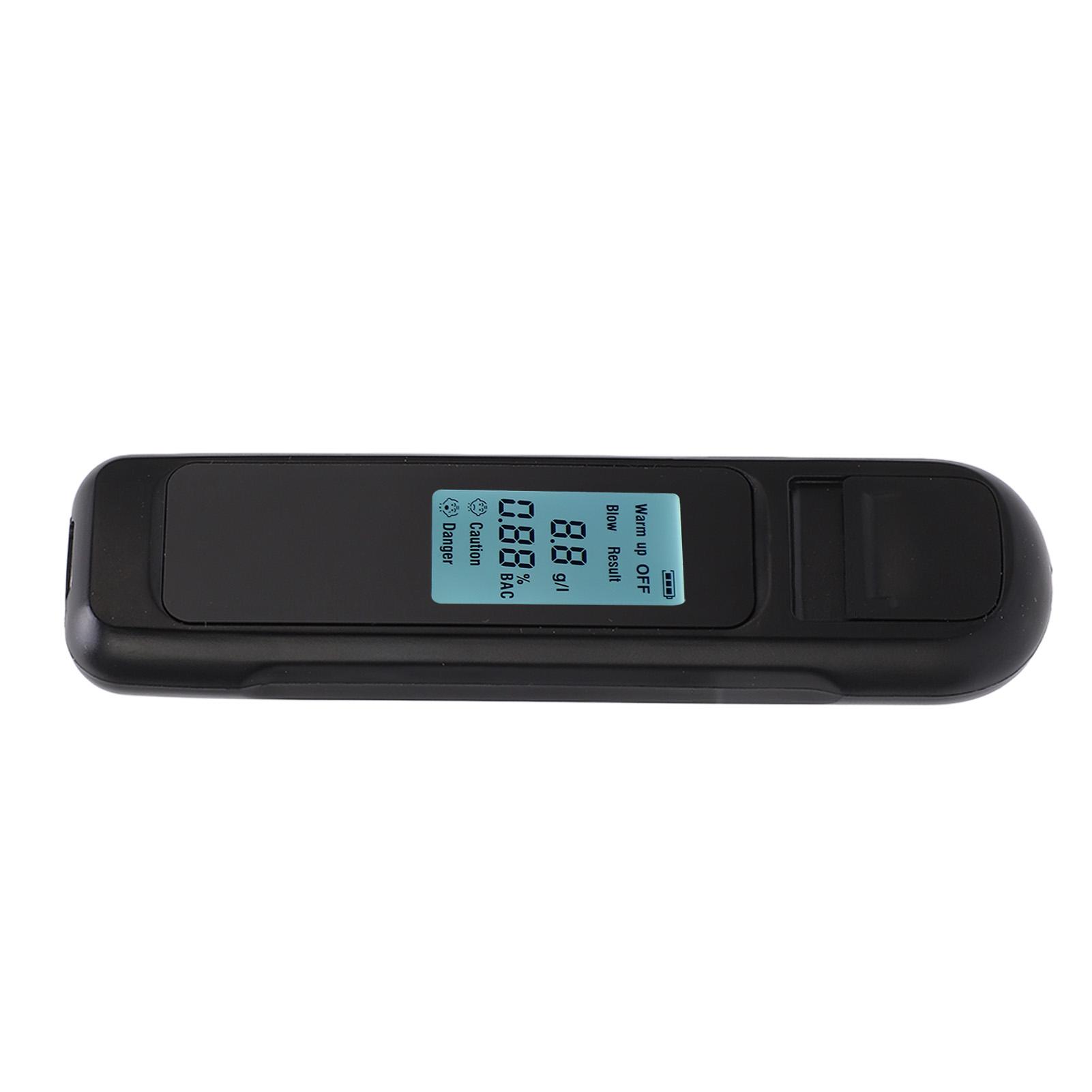 Breathalyzer Breath Tester Meter LED Digital Display Accurate Portable Testing Tool ABS