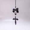 Y2K Phone Charm Strap Dark Gothic Angel Cross Pendant Cellphone Lanyard Sweet Cool Girl Keychain for IPhone Keycord