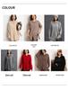 Women's Mid-Length Cashmere Cardigan Sweater - Autumn/Winter Style with POLO Collar