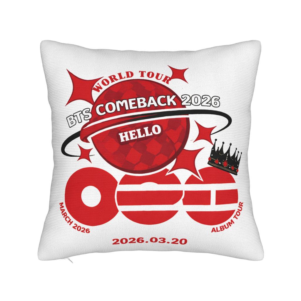 American Singer BBillie EEilish Square Pillow Case Polyester Cushions for Sofa Casual Pillowcase