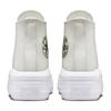Converse Chuck Taylor All Star Move Platform Simple Solid Colour Abrasion Resistant High Top Canvas Shoes Women's Grey Green