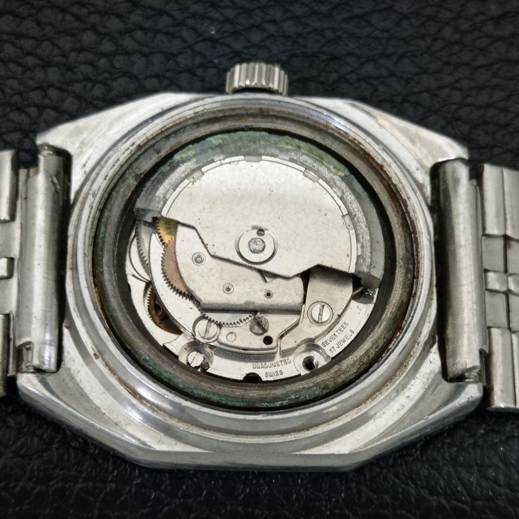 ECHTE VINTAGE OMAX AUTOMATIK SCHWEIZER JUNGEN ORIGINAL ZIFFERBLATT UHR a705517-1