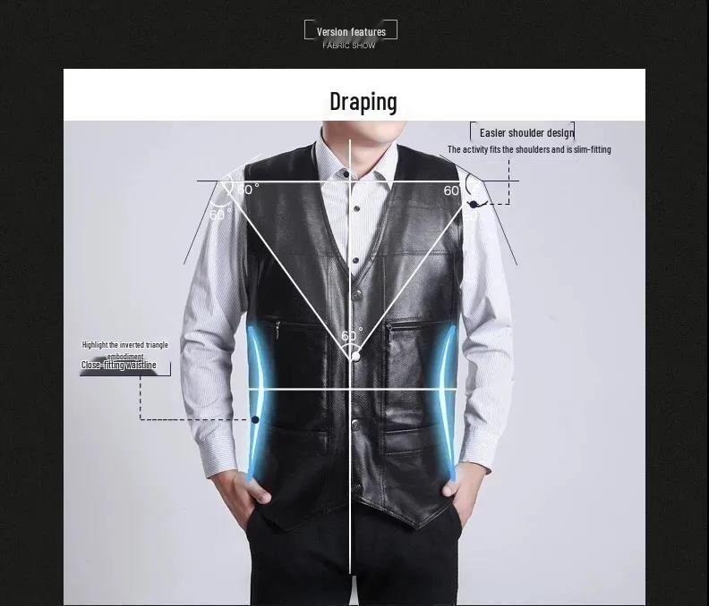 Warme Arbeitsweste mit Samtfutter für Herren - Herbst/Winter Lässig Ärmellos