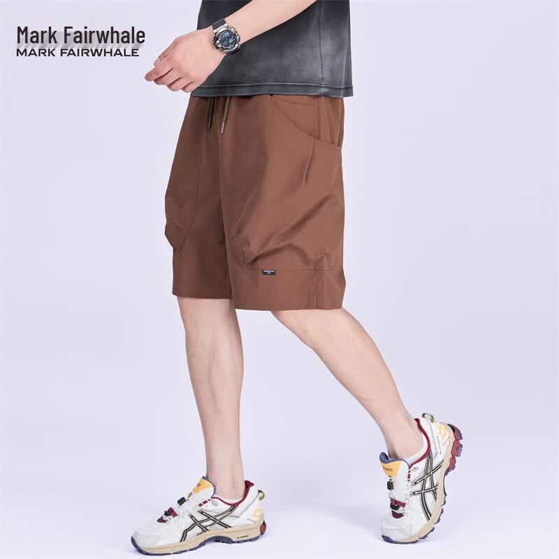 Mark Fairwhale Men s 3D Pocket Loose Straight Cargo Shorts M