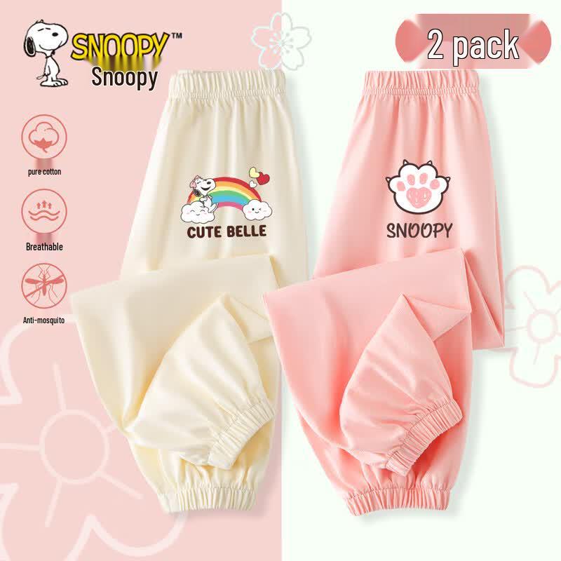 Snoopy Girls Summer Cotton Mosquito Repellent Pants 110