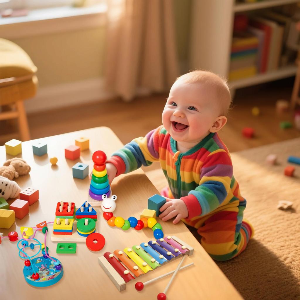 Children'S Early Education: Hand-Played Eight-Tone Zither For Kindergarten Kids, Four Sets Of Pillars, 3-Year-Old Educational Toys