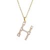 Luxury 26 Letter Necklace Women Unique Design White Zircon Crystal Collarbone Chain Party Jewelry Christmas Gift