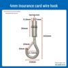 Steel Wire Rope Safety Lock Hook - Secure Picture Hanging & Marine Accessories