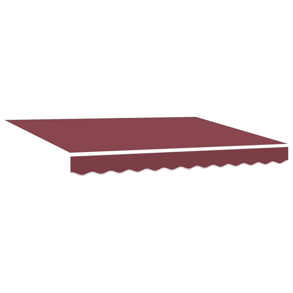 Retractable Awning Burgundy Red 350 x 200 x 165 cm Fabric