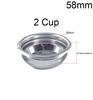 1Pcs 51mm 58mm 1 cup 2 cup 4 cup filter Replacement Filter Basket for Coffee Bottomless Portafilter