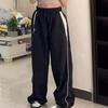 Oversized Baggy Sports Pants Stripe Wide Leg Sweatpants Women Y2k Joggers Trousers  Fitness