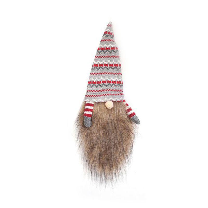 

Счастливого Рождества Мешок-чехол на винную бутылку Гном Санта Рождественская вечеринка Декор для ужина Стол Grey Red