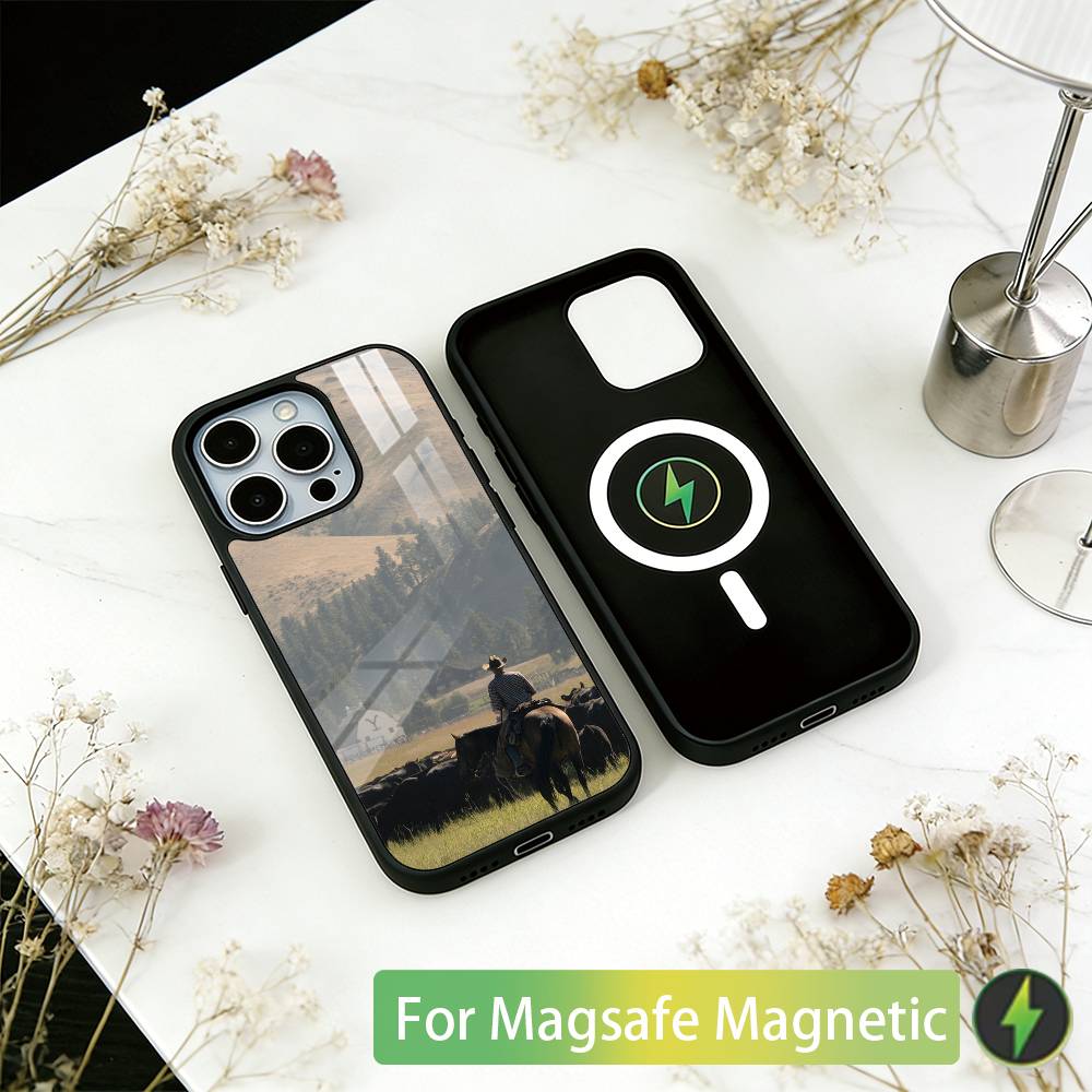

Western cowboy Phone Case For iPhone17,16,15,14,13,12,11 Plus,Pro Magnetic with Magsafe Wireless Charging iphone16e