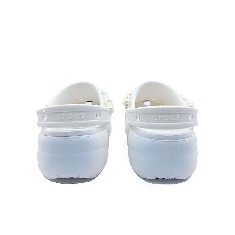 Crocs Baya Platform Clog Butterfly Love Flower Dream Girl's School Style Beach EVA Hole Shoes Unisex White Blue