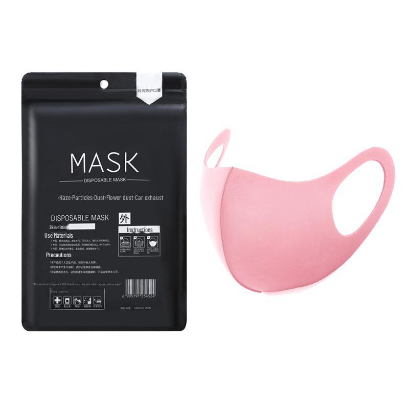 Unisex Celebrity Summer Fashion Masks: 3D Black Knit, Dust-Proof, Breathable, Cotton and Ice Silk, Sun-Blocking, Washable.