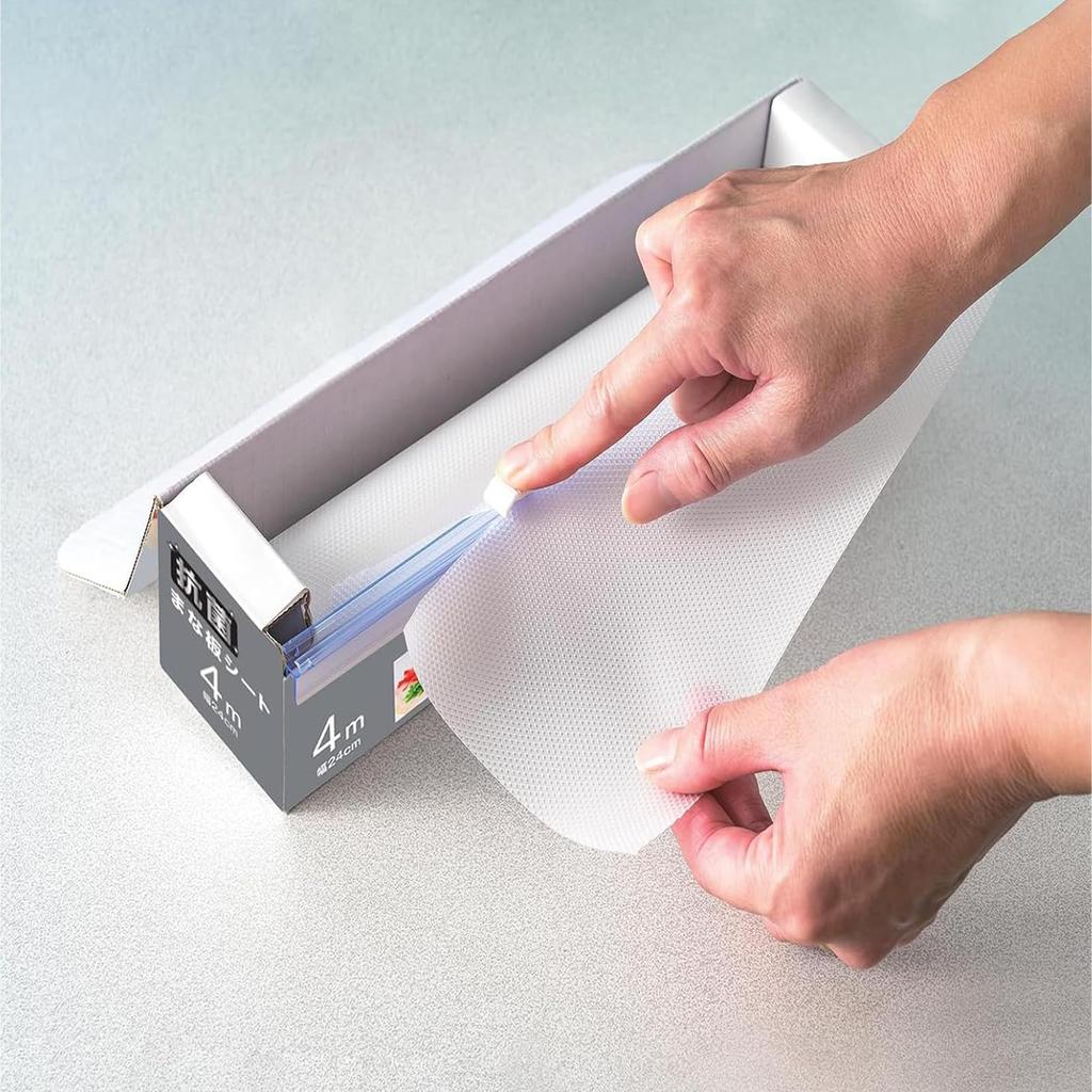 Antibakterielle Schneidebrettfolie, 24 cm x 4 m, Schneidebrettfolie, Einwegrolle, Outdoor, Camping, Grillen, AI-WILL, fleckenabweisend