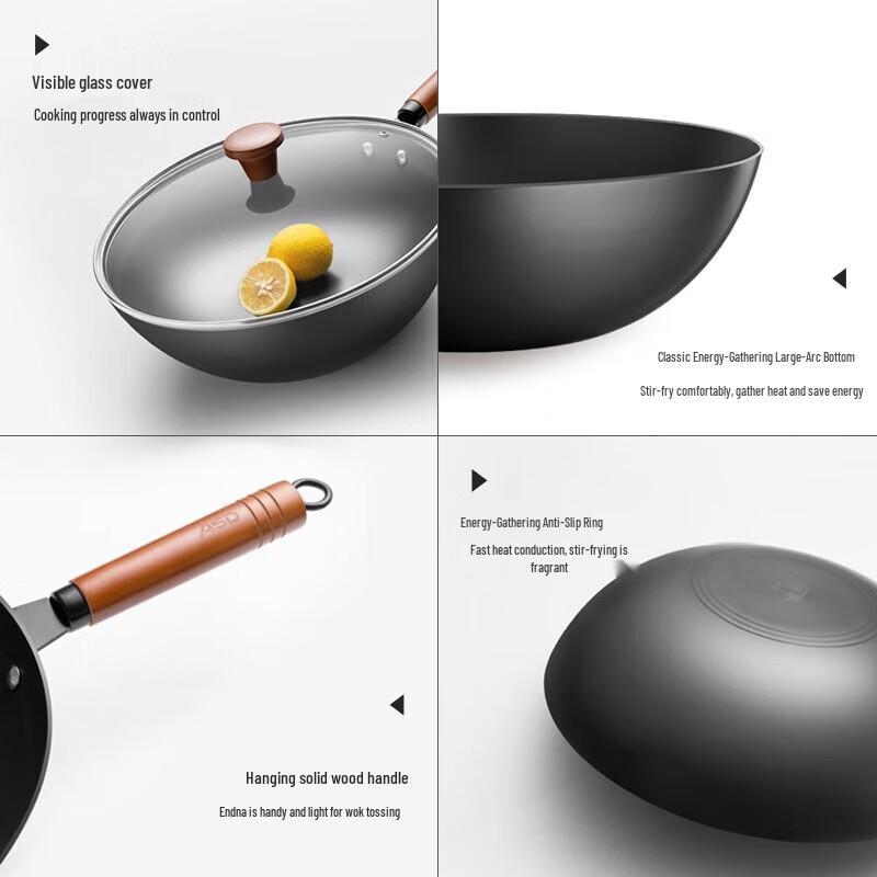 ASD Verfeinerter Rostbeständiger Eisenwok