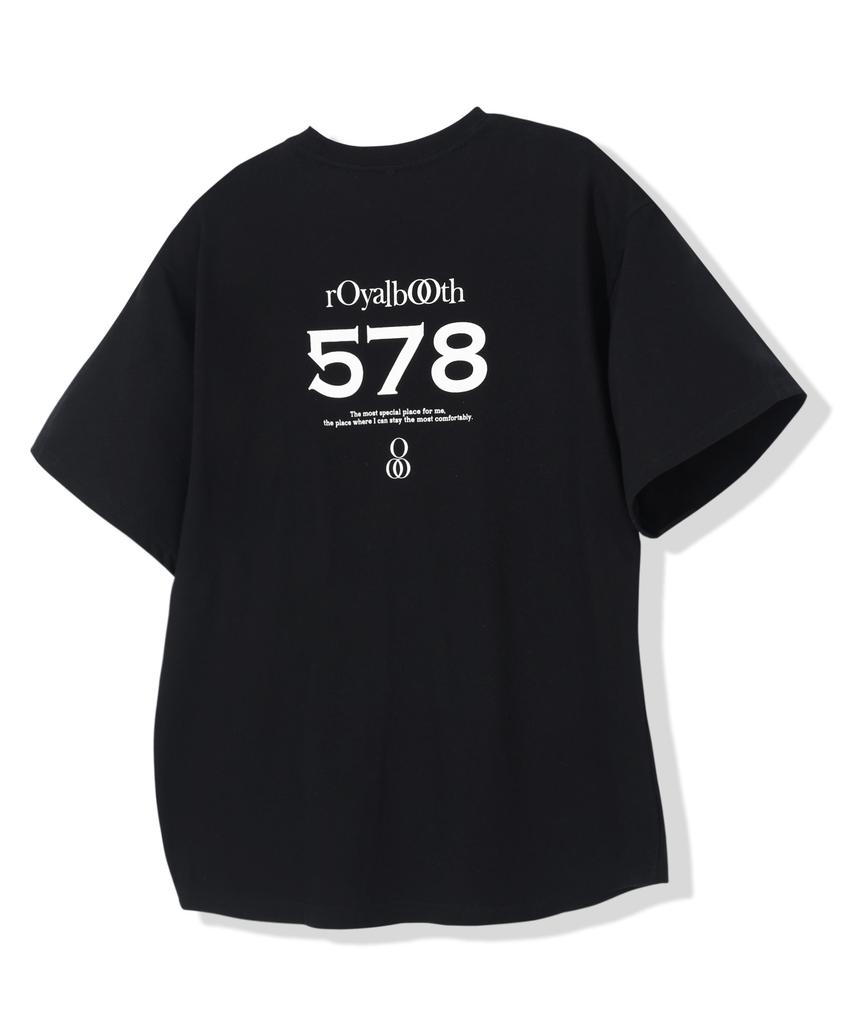 Loyalbuseu Royal Number 578 Short Sleeve T-Shirt [Black]