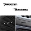 3D Aluminum Car Audio Stereo Speaker Badge Emblem Sticker For Tesla Model 3 Y S X Cybertruck Juguete Roadster Coil Bonina