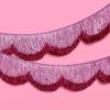 Glittering Tiered Fringe Banners with Scalloped Design for Perfect Party Photo Booth Backdrop Hanging Decorations