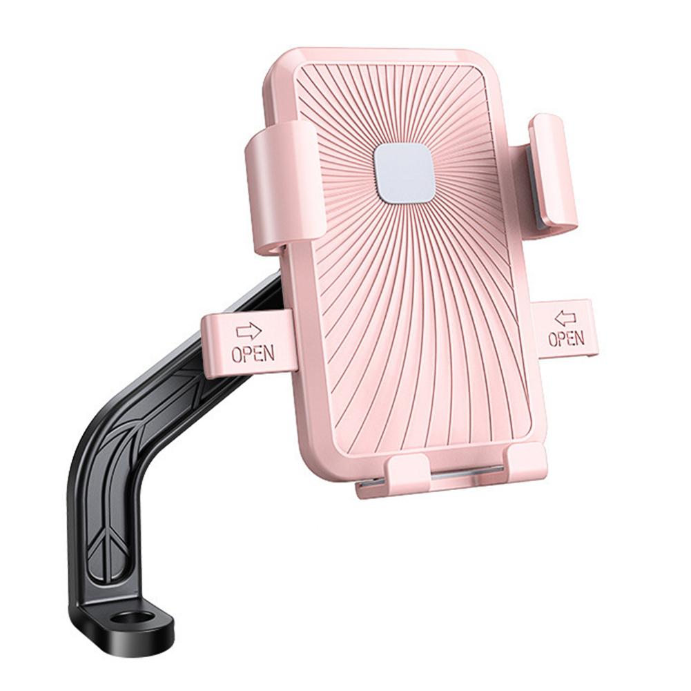 ABS Phone Mount Bracket for Electric Bicycles and Delivery Vehicles 360 Degree Adjustable Holder for Safe Navigation