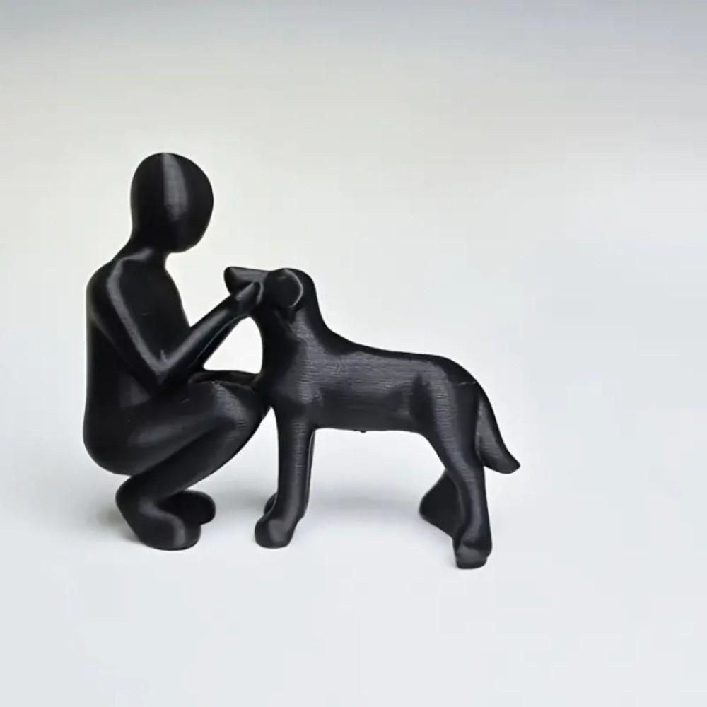 Pet Lovers Cute Dog Figurine 3D Printed Nordic-Style Home Decor Desktop Ornaments  Bookshelf