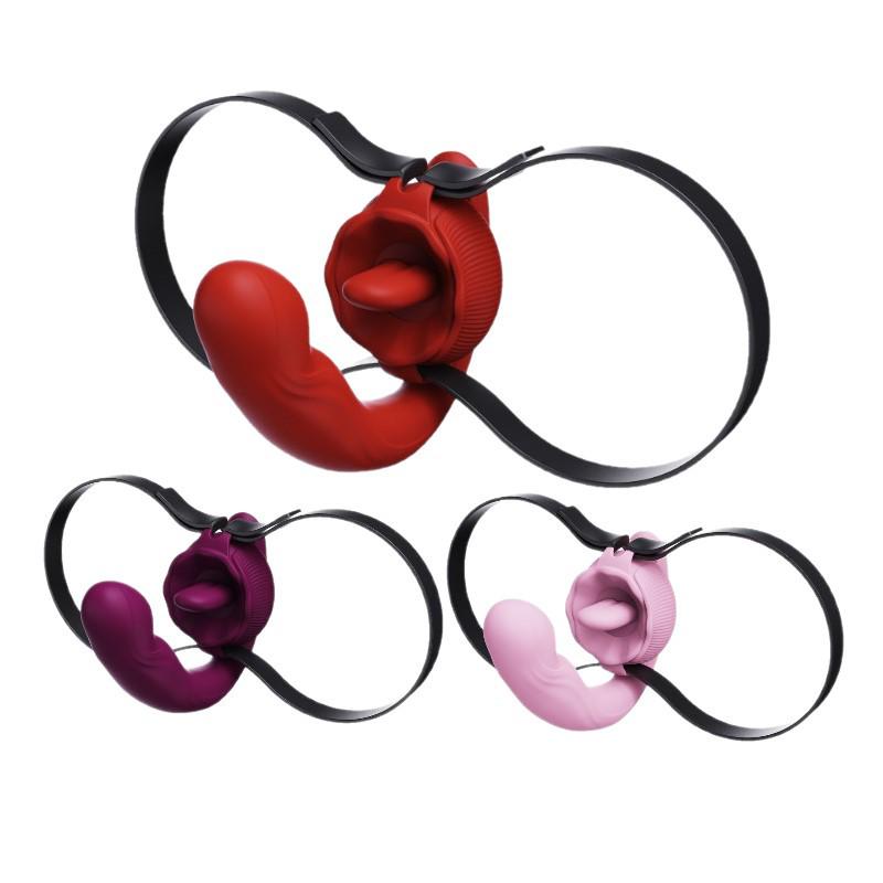 Vibrator Chuchen Aila Încălzit cu Telecomandă și Limbă Telescopică, cu Funcții de Sugere, Vibrații și Masaj