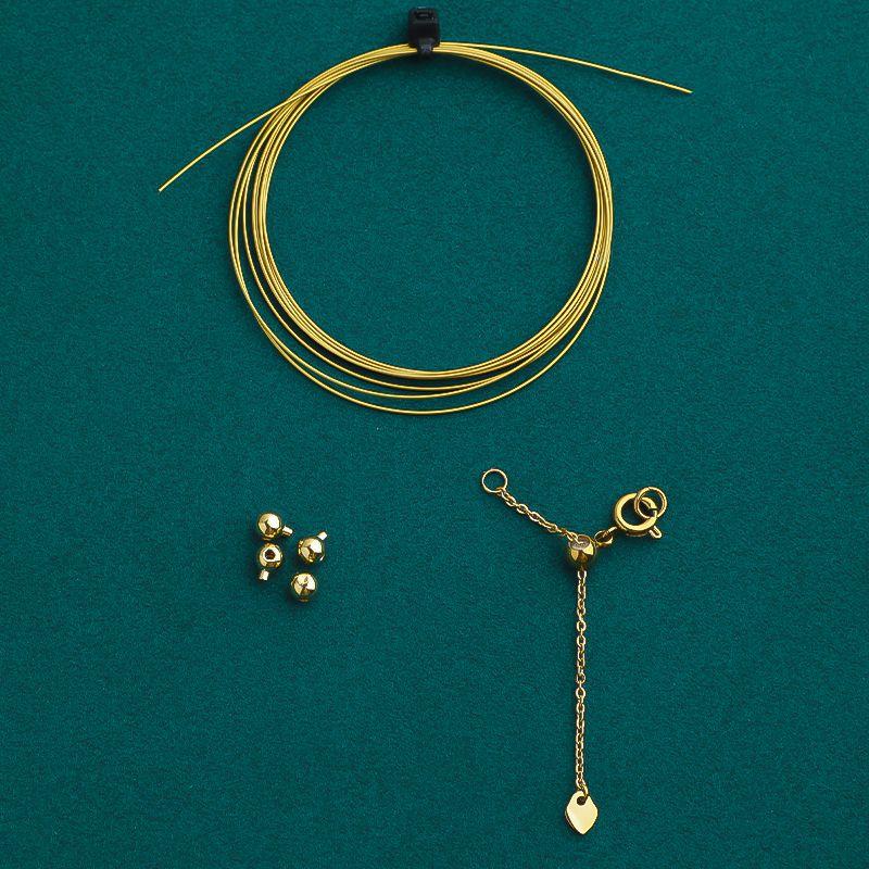 

Small Hole Pearl Special Wire Rope Necklace Bracelet DIY Accessory Material Package 0.4mm Carrying Strap Braided Rope diy accessories (without pliers)