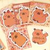 36Pcs Creative Capybara Memo Pad Cute Cartoon Sticky Notes Message Sticker Book Kawaii Writing Pads School Office Supplies