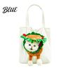 Portable Kitten Carrying Bag Pet with Head Hole, Plush Lion Rabbit Pig Cat Tote, Breathable Canvas Single Shoulder Pouch for Small Cats and