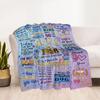 Vintage 1936 Anniversary Greetings Flannel Blanket-Soft and Suitable for Sofas,Beds,Offices,Travel,All Seasons,Great Gift for Holidays and Birthdays.