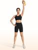 Yvette Sports High Plus Size for Gym and Size 3XL Black Women's Non-Slip Bra, Front-Opening, Support, Racerback, Sweat-Wicking, Quick-Drying,