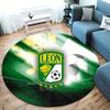 Club Leon Round Area Rug,Carpet Rug for Living Room Bedroom Sofa Playroom Decor,Non-slip Floor Mat