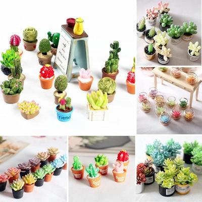 1:12 Puppenhaus Miniatur Mini Topfpflanze Puppenhaus Fee Garten Miniatur Blume Pflanze Diy Puppenhaus Zubehör