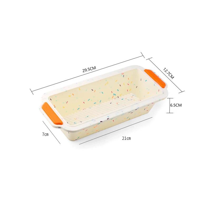Rectangular Silicone Bread Pan Mold Toast Bread Mold Cake Tray Long Square Cake Mould Bakeware Non-stick Baking Tools