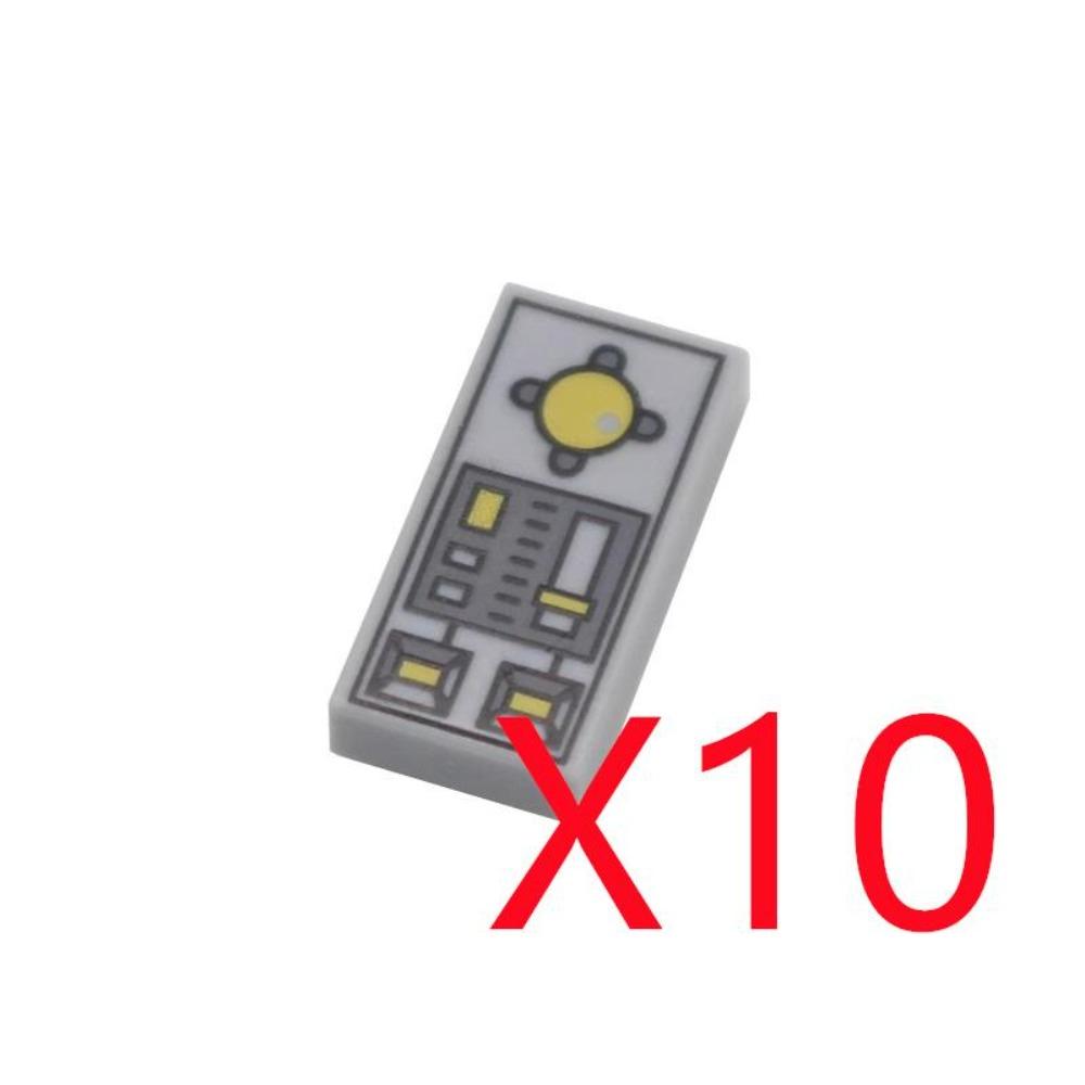 City Building Blocks Accessories Dashboard Audio Computer Control Center Radar Keyboard Mobile Phone Model Mini Brick Toy R054