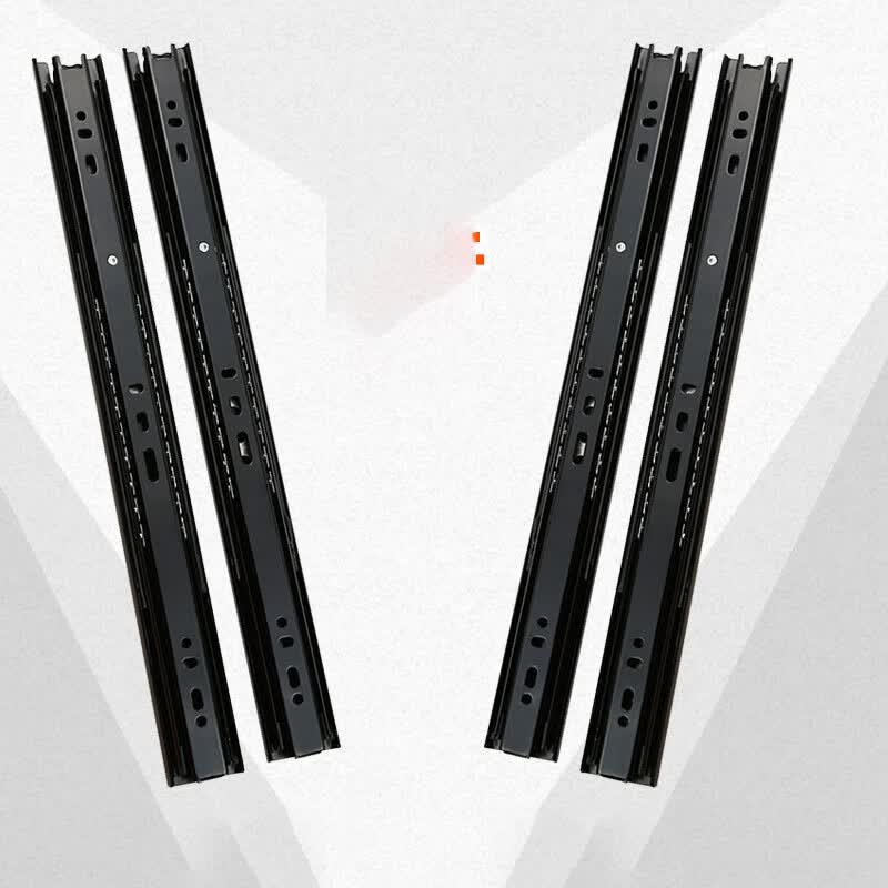 Silent Damping Three-Section Ball Bearing Drawer Slides